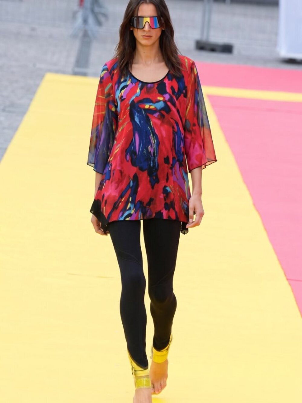 Ladies Multicolor Abstract Tunic